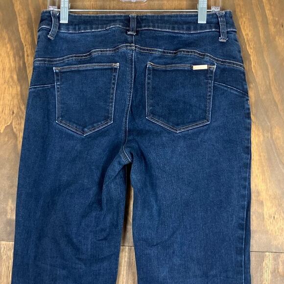 Chicos Womens Jeans Blue Mid Rise So Slimming Lifting Straight Stretch 1 - Picture 10 of 11